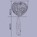 3 Sets Heart Style Sequin Women Tassels Nipple Sticker Pasties(Red)
