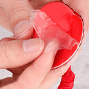 3 Sets Heart Style Sequin Women Tassels Nipple Sticker Pasties(Red)