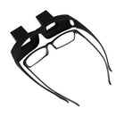 Creative High Definition Horizontal Crystal + Plastic Lie Down Glasses(Black)