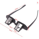 Creative High Definition Horizontal Crystal + Plastic Lie Down Glasses(Black)