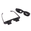 Creative High Definition Horizontal Crystal + Plastic Lie Down Glasses(Black)