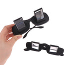 Creative High Definition Horizontal Crystal + Plastic Lie Down Glasses(Black)