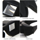Creative High Definition Horizontal Crystal + Plastic Lie Down Glasses(Black)