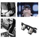 Creative High Definition Horizontal Crystal + Plastic Lie Down Glasses(Black)