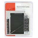 2.5 inch Universal Second HDD Caddy, SATA to SATA HDD Hard Drive Caddy, Thickness: 12.7mm