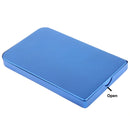 2.5 inch SATA HDD External Case, Size: 126mm x 75mm x 13mm (Blue)