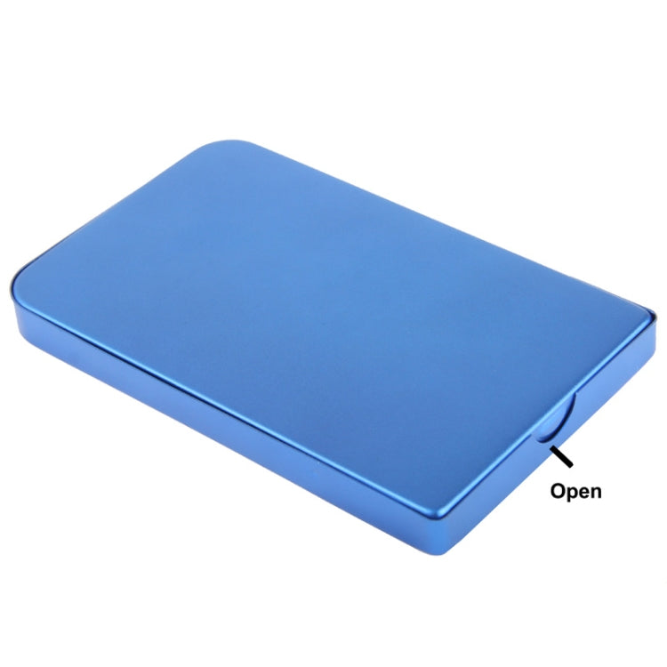 2.5 inch SATA HDD External Case, Size: 126mm x 75mm x 13mm (Blue)