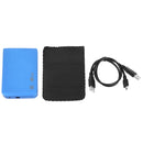 2.5 inch SATA HDD External Case, Size: 126mm x 75mm x 13mm (Blue)