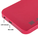 2.5 inch SATA HDD External Case, Size: 126mm x 75mm x 13mm (Red)