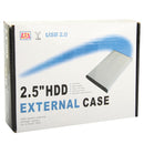 2.5 inch SATA HDD External Case, Size: 126mm x 75mm x 13mm (Red)