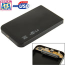 2.5 inch SATA HDD External Case, Size: 126mm x 75mm x 13mm (Black)