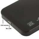 2.5 inch SATA HDD External Case, Size: 126mm x 75mm x 13mm (Black)