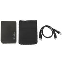 2.5 inch SATA HDD External Case, Size: 126mm x 75mm x 13mm (Black)