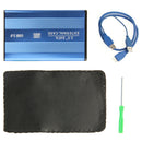 High Speed 2.5 inch HDD SATA External Case, Support USB 3.0(Blue)
