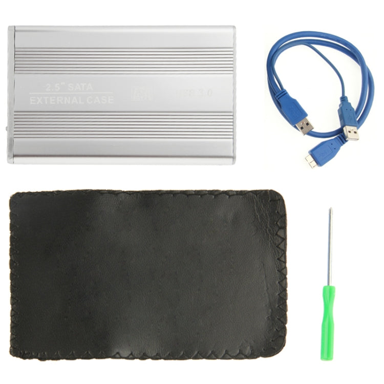 High Speed 2.5 inch HDD SATA External Case, Support USB 3.0(Silver)