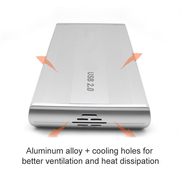 3.5 inch HDD External Case, Support IDE Hard drive(Silver)