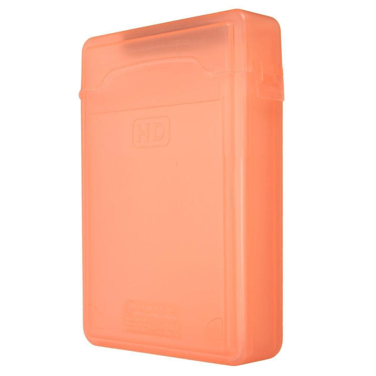 3.5 inch Hard Drive Disk HDD SATA IDE Plastic Storage Box Enclosure Case(Orange)