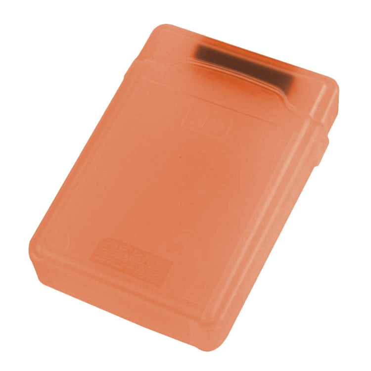 3.5 inch Hard Drive Disk HDD SATA IDE Plastic Storage Box Enclosure Case(Orange)