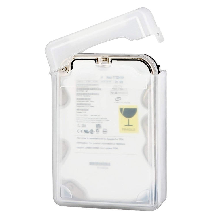 3.5 inch Hard Drive Disk HDD SATA IDE Plastic Storage Box Enclosure Case(White)