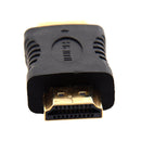 Gold Plated HDMI 19 Pin Male to HDMI 19 Pin Male Adapter, Support Full HD 1080P(Black)