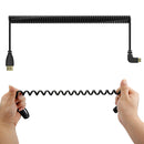 1.4 Version Gold Plated Mini HDMI Male to HDMI Male Coiled Cable, Support 3D / Ethernet, Length: 0.6m-2m