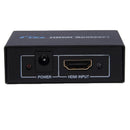 V1.4 1x2 Mini HDMI Amplifier Splitter, Support 3D & Full HD 1080P(Black)
