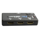 3 Port Amplifier 1080P HDMI Switch, 1.3 Version, with Remote Controller(Black)