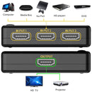 3 Port Amplifier 1080P HDMI Switch, 1.3 Version, with Remote Controller(Black)