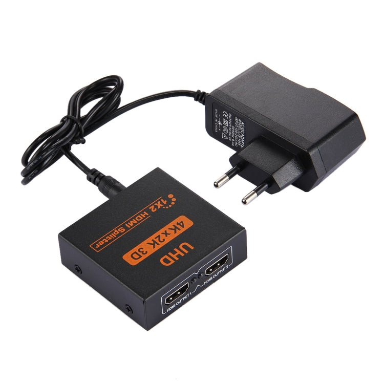 FY1409E Mini V1.3 UHD 4K x 2K 3D 1 x 2 HDMI Splitter(Black)