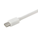 Mini DisplayPort Male to HDMI + VGA + DVI Female Adapter Converter Cable for Mac Book Pro Air, Cable Length: 17cm(White)
