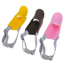 Cute Duck Mouth Shape Silicone Muzzle for Pet Dog, Size: S(Coffee)