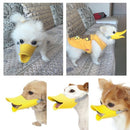 Cute Duck Mouth Shape Silicone Muzzle for Pet Dog, Size: S(Coffee)