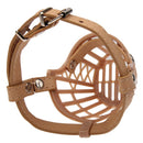 High Quality Adjustable PU Leather Basket Cage Muzzle for Pet Dog Fashion Muzzle Size