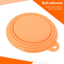 Portable Stretchable Silicon Food Feeder Dish Serving Bowl Water Container for Cat Dog Pet (Random Color Delivery)