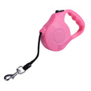 Easy Operation Retractable Flexible Dog Leash(Magenta)