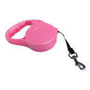 Easy Operation Retractable Flexible Dog Leash(Magenta)