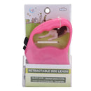 Easy Operation Retractable Flexible Dog Leash(Magenta)