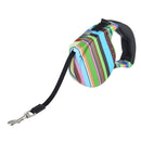5m Color Strip Style Easy Operation Retractable Flexible Dog Leash