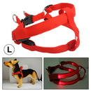 Fashionable LED Dog Shining Nylon Collar for Pet, Size: L(Red)