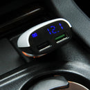 HAWEEL 3.4A Dual USB Ports LED Display QC 3.0 Quick Car Charger for Smartphone / Tablet PC, Support FCP and AFC Fast Charging Protocol(Black)