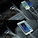 HAWEEL 3.4A Dual USB Ports LED Display QC 3.0 Quick Car Charger for Smartphone / Tablet PC, Support FCP and AFC Fast Charging Protocol(Black)