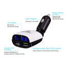 HAWEEL 3.4A Dual USB Ports LED Display QC 3.0 Quick Car Charger for Smartphone / Tablet PC, Support FCP and AFC Fast Charging Protocol(Black)