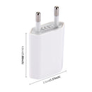 5V / 1A Single USB Port Charger Travel Charger, EU Plug(White)