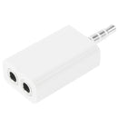 3.5mm Headphone Splitter Adapter, Compatible with Phones, Tablets, Headphones, MP3 Player, Car/Home Stereo & More(White)
