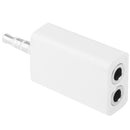 3.5mm Headphone Splitter Adapter, Compatible with Phones, Tablets, Headphones, MP3 Player, Car/Home Stereo & More(White)