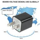 US Plug USB Charger, For iPad, iPhone, Galaxy, Huawei, Xiaomi, LG, HTC and Other Smart Phones, Rechargeable Devices(Black)