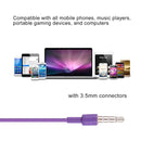 Double Color In-Ear 3.5mm Stereo Earphone With Volume Control and Mic(Blue)