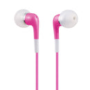 Double Color In-Ear 3.5mm Stereo Earphone With Volume Control and Mic(Pink)