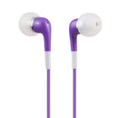 Double Color In-Ear 3.5mm Stereo Earphone With Volume Control and Mic(Purple)