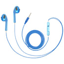 3.5mm Stereo Electroplating Wire Control Earphone for Android Phones / PC / MP3 Player / Laptops(Blue)